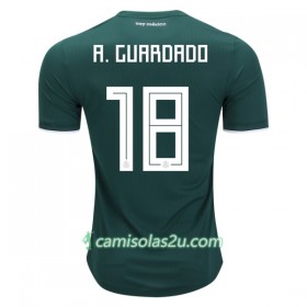 Camisolas de Futebol México A.Guardado 18 Equipamento Principal Copa do Mundo 2018 Manga Curta